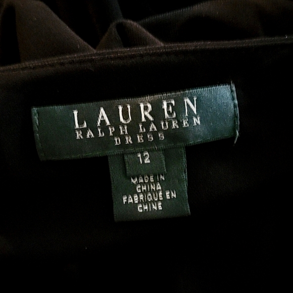 Ralph Lauren:Black Bodice Bow Party Dress - Picture 4 of 6